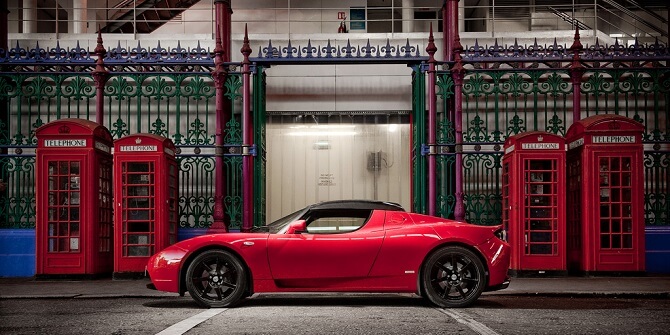 Tesla Roadster 2.5 ve Velké Británii