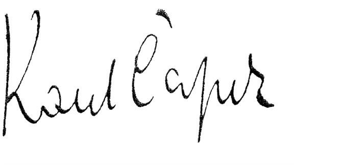 podpis Karla Čapka