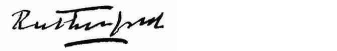 podpis Ernesta Rutherforda