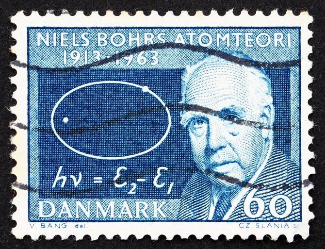 Niels Bohr za dánské známce