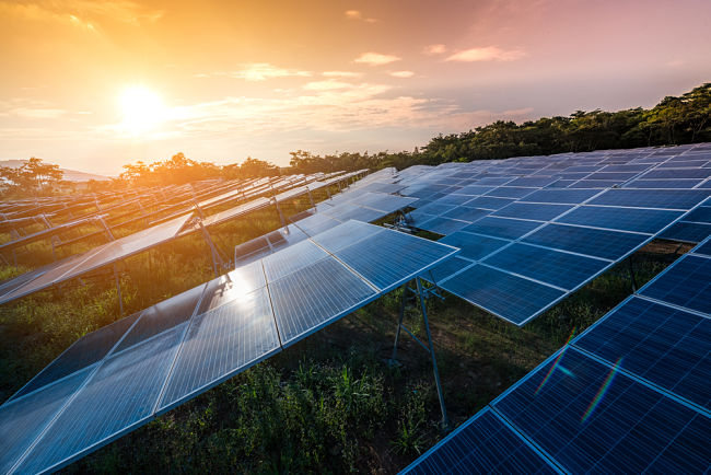 U fotovoltaických parků se využívá sklon okolo 20°.