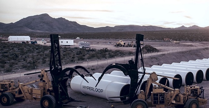 Testu dráhy Hyperloop předcházely mohutné přípravy.