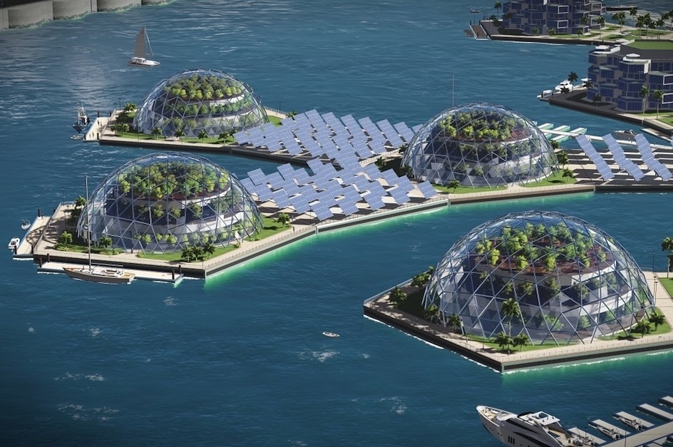 Vodní svět: Podívejte se na odvážné plány plovoucího města, posilovny i cyklostezky